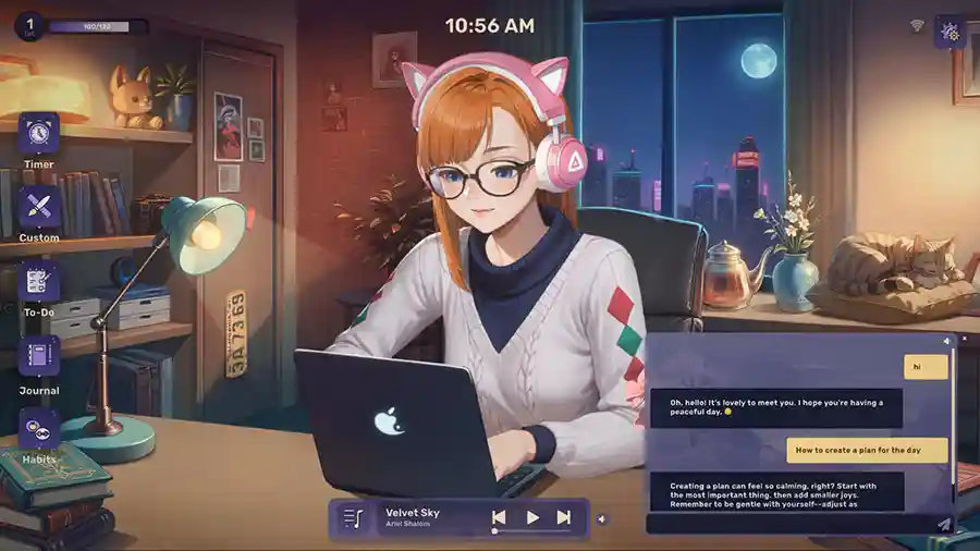 Lo-Fi女孩：AI助手/Lo-Fi Girl: AI Assistant